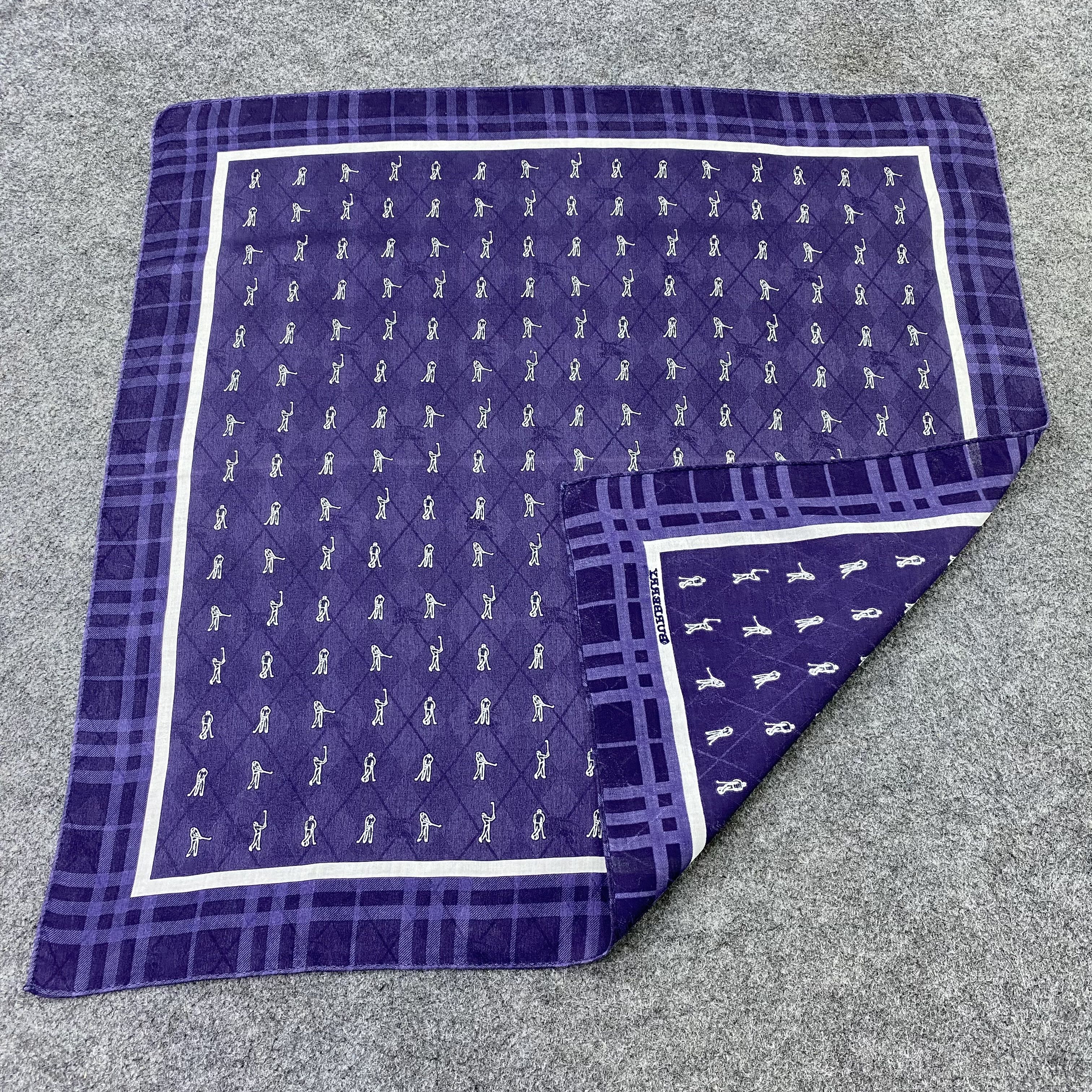 Burberry × Vintage Burberry Handkerchief / Bandana / Neckerchief-B1524 Size ONE SIZE - 6 Thumbnail