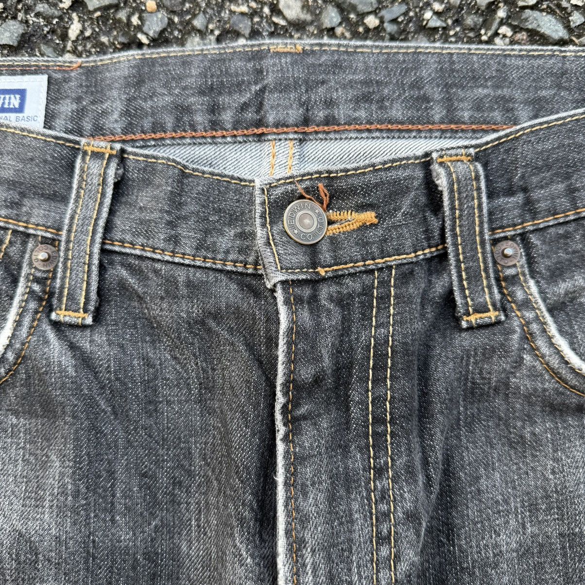 Edwin W33 VINTAGE EDWIN DENIM RIPPEP BLACK JEANS PANTS Size US 33 - 8 Thumbnail