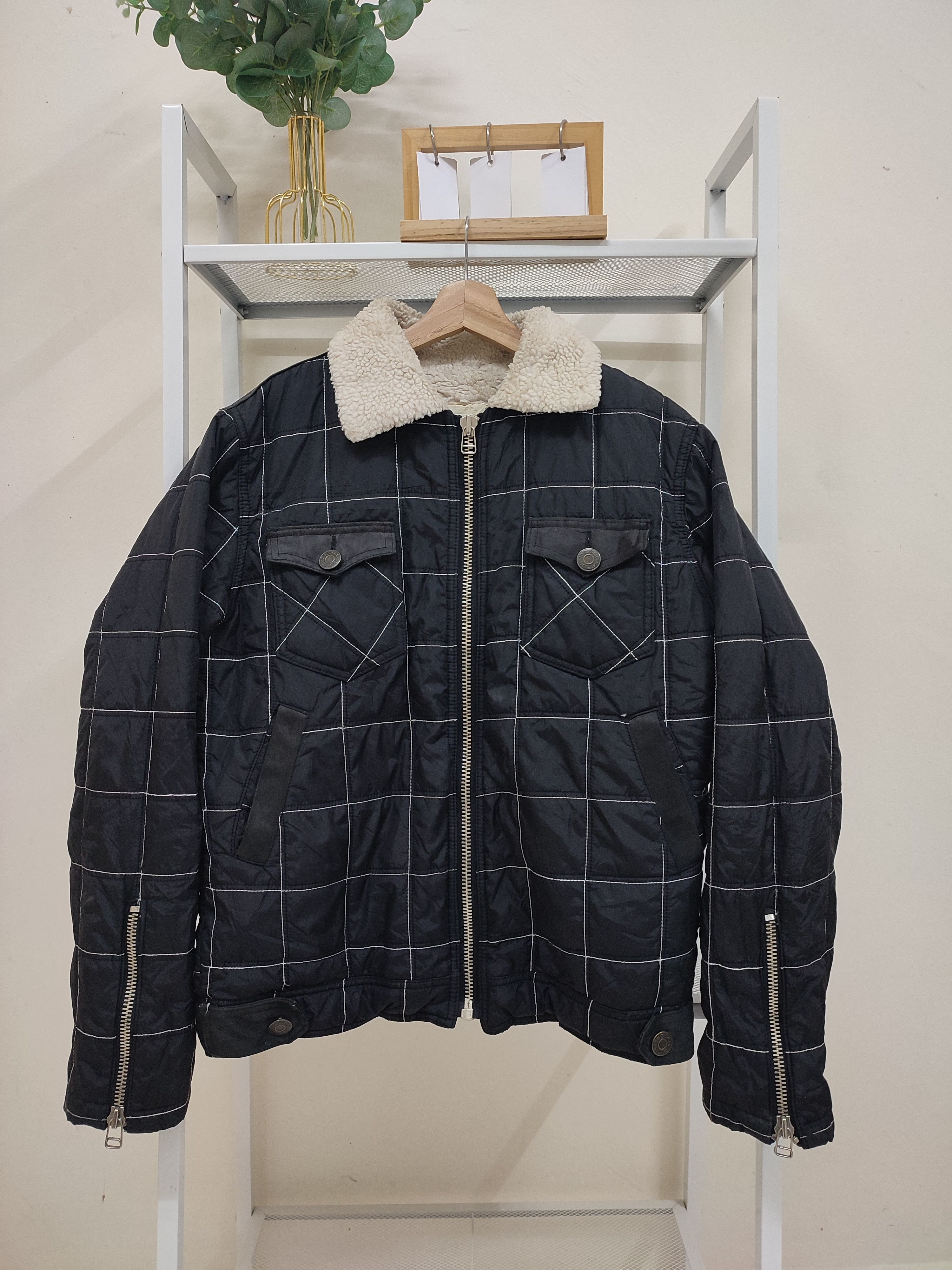 If Six Was Nine × Japanese Brand × Vintage 💥90s💥 Rebel Sherpa Jacket Size US M / EU 48-50 / 2 - 1 Thumbnail