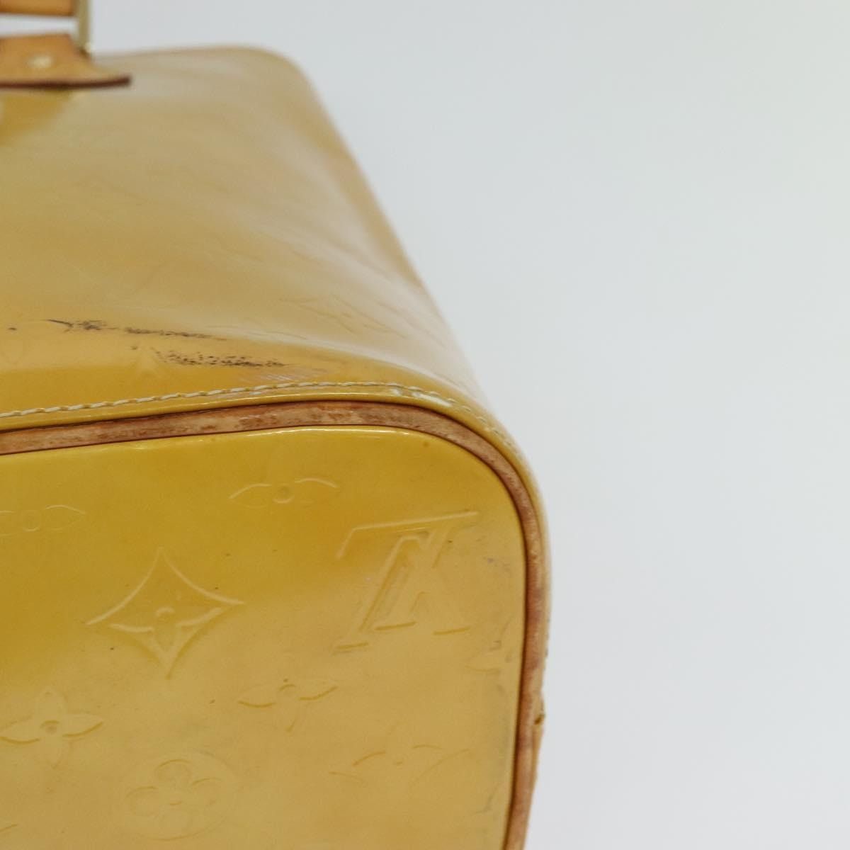 Louis Vuitton LOUIS VUITTON Monogram Vernis Houston Hand Bag Beige M91004 Size ONE SIZE - 16 Thumbnail