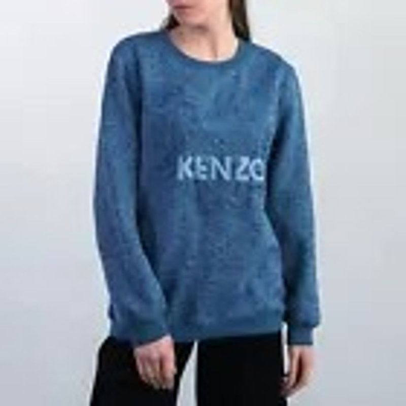 Kenzo Kenzo Paris Blue Speckled Tiger Jumper Sweatshirt Sweater Size US XS / EU 42 / 0 - 1 Thumbnail