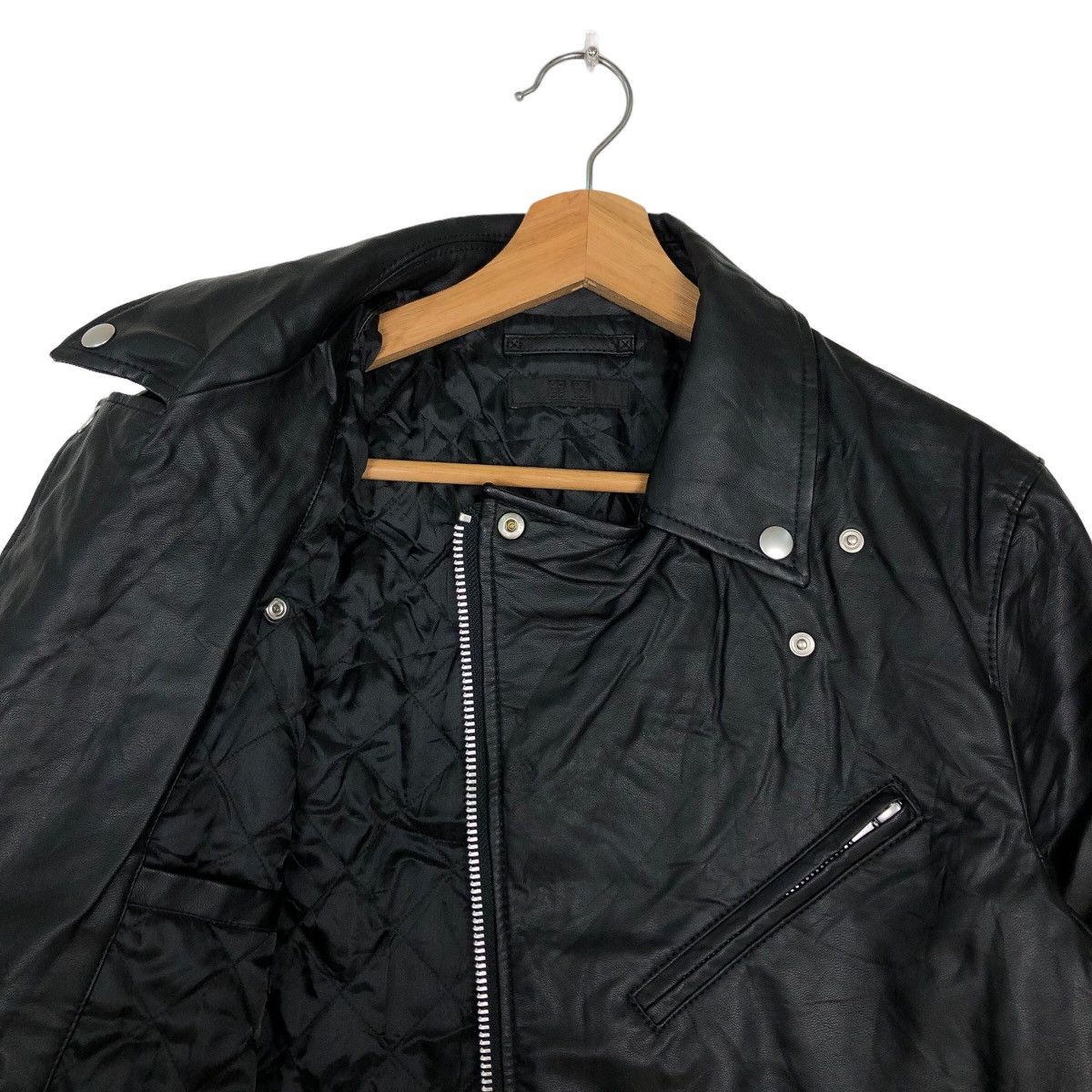 Japanese Brand 🔥Bondage Design Soft Leather Bomber Jacket Uniqlo Japan Size US M / EU 48-50 / 2 - 10 Thumbnail