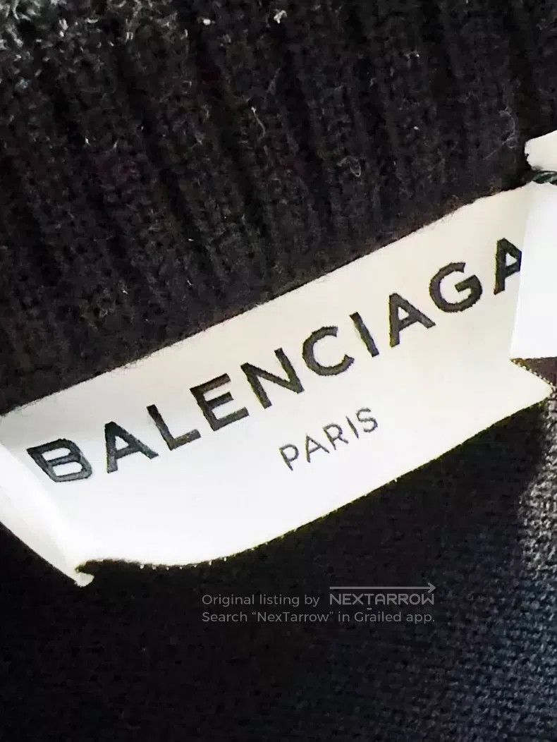Balenciaga Balenciaga Black 34 Size Sanskrit Logo Long Sleeve Hoodie Size XXS / US 00 / IT 34 - 4 Thumbnail