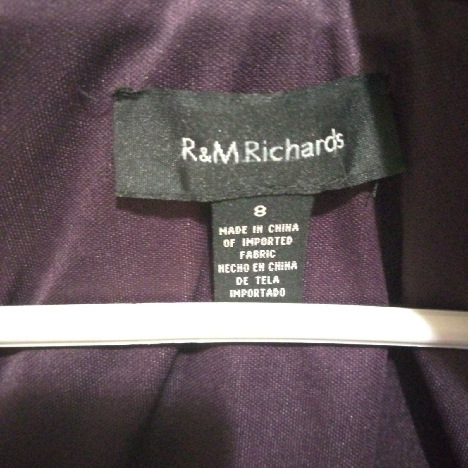 Other R&M Richards Tiered Dress Womens 8 Cocktail Sequin Lace Size M / US 6-8 / IT 42-44 - 5 Thumbnail