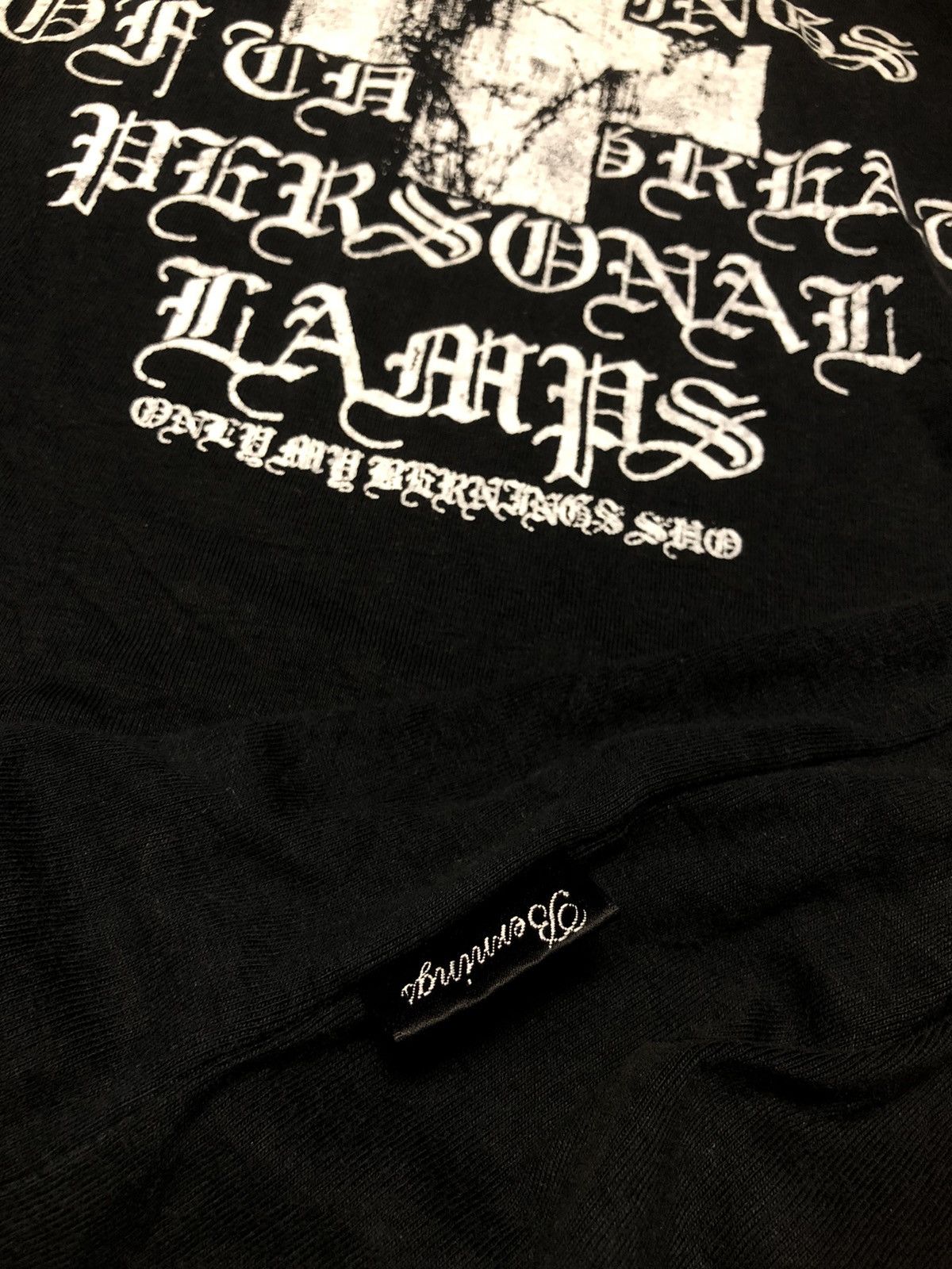 Japanese Brand Bernings Sho Black Label V Stitch Long Sleeve Tee Shirt Size US M / EU 48-50 / 2 - 11 Thumbnail