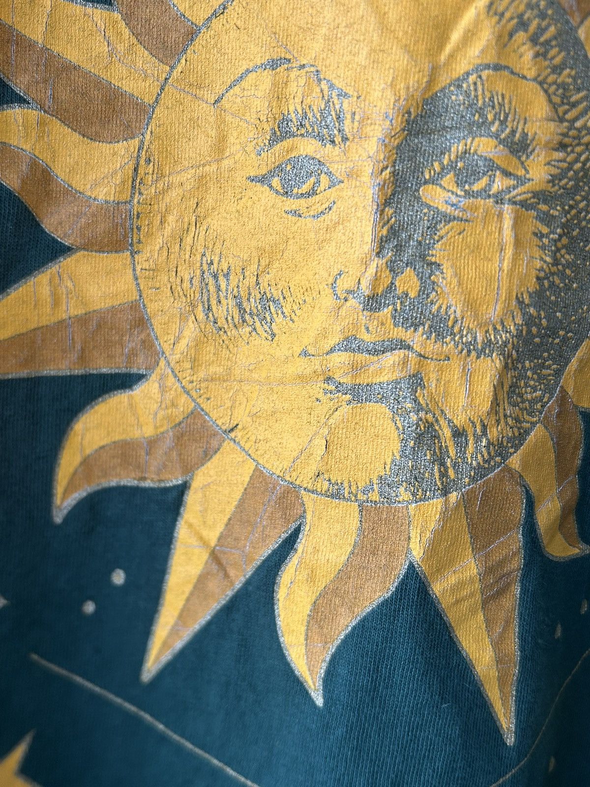 Van Heusen Vintage 1990s Van Heusen ‘Sun’ Art Tee Size US L / EU 52-54 / 3 - 3 Thumbnail
