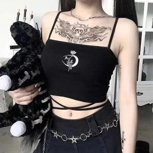 Japanese Brand Crop Top Sexy Halter Bottoming Size M / US 6-8 / IT 42-44 - 6 Thumbnail