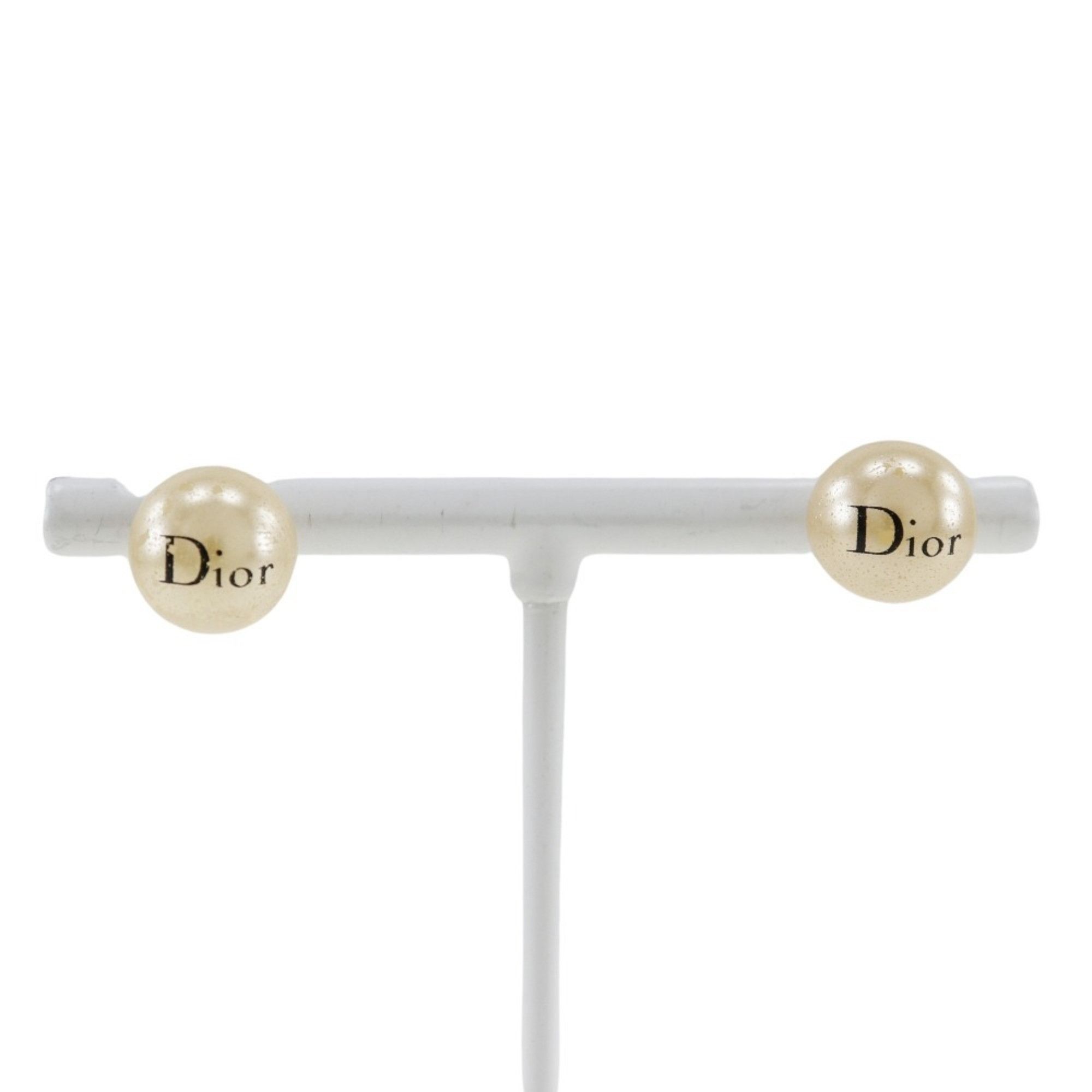 Dior Christian Dior Earrings, Pearl and Metal, Women's, Approx. 3g Size ONE SIZE - 1 Thumbnail