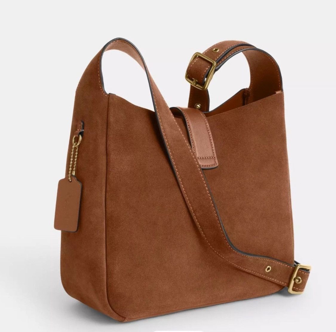Coach NWT COACH Hadley Convertible Crossbody Bag In Suede Size ONE SIZE - 2 Thumbnail
