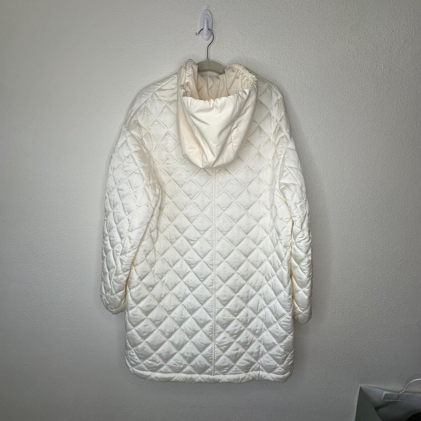 Jil Sander Jil Sander Cream Goldfish Long Quilted Zip Hooded Jacket 36 Size M / US 6-8 / IT 42-44 - 8 Thumbnail