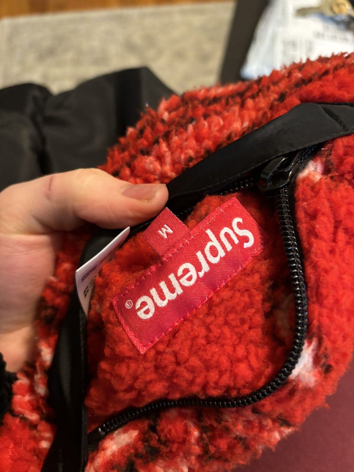 Supreme Reversible Red Bandana Fleece Jacket Size US M / EU 48-50 / 2 - 5 Thumbnail