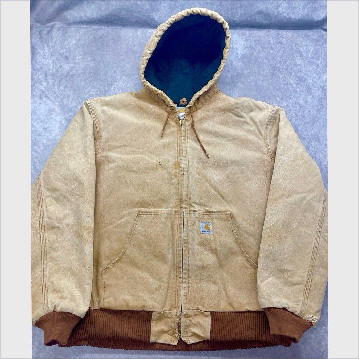Carhartt Vintage Carhartt J130 Distressed Active Jac Tumbleweed Canva Size US XL / EU 56 / 4 - 1 Thumbnail