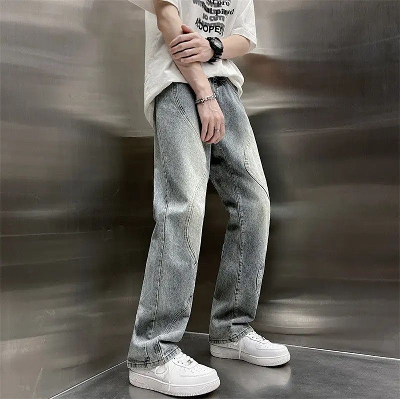 Japanese Brand × Jean Retro wide leg straight leg loose jeans Size US 30 / EU 46 - 4 Thumbnail