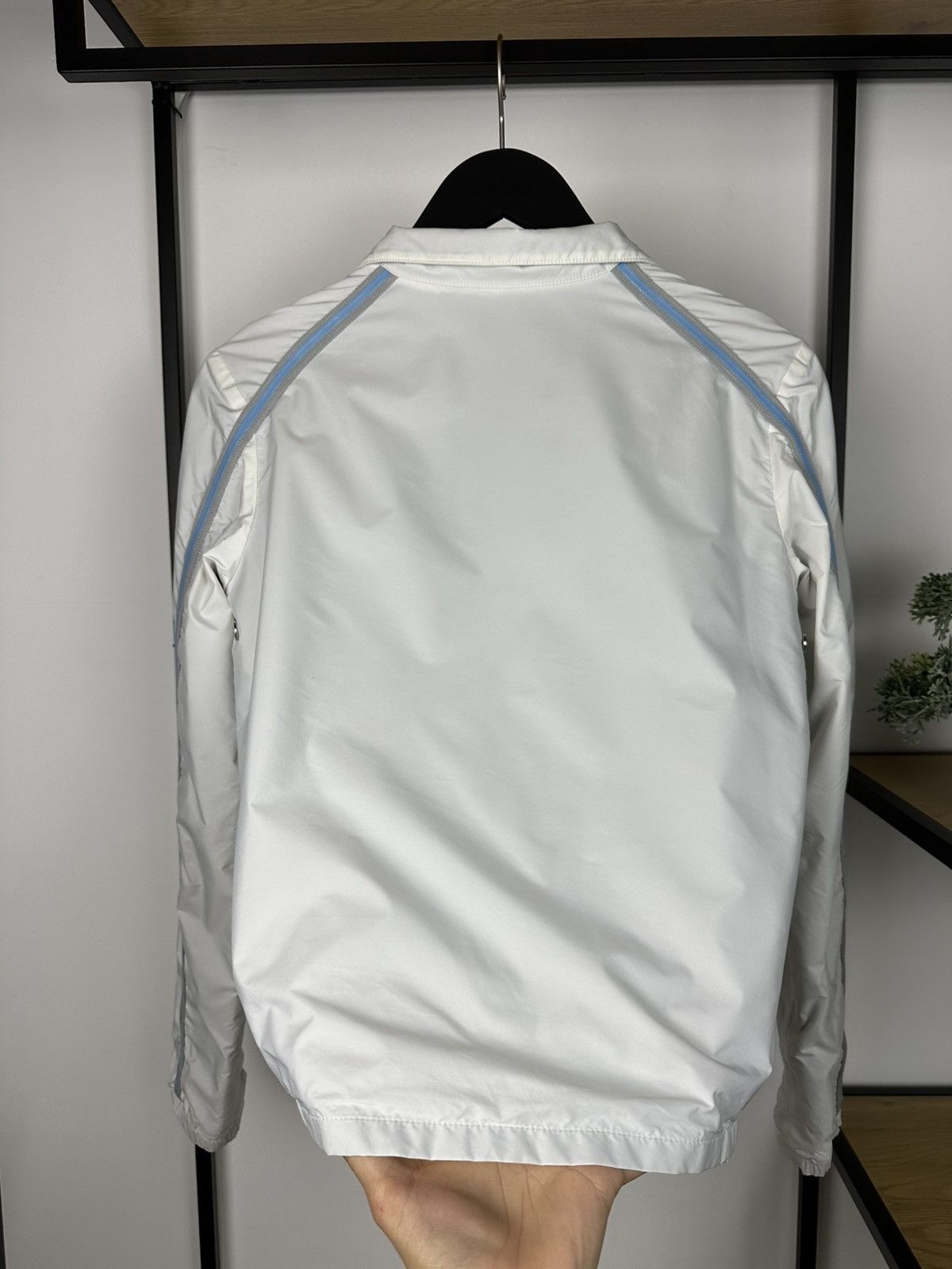 Prada Vintage Prada Nylon Jacket Red Tab Logo Track Women’s White Size M / US 6-8 / IT 42-44 - 17 Thumbnail