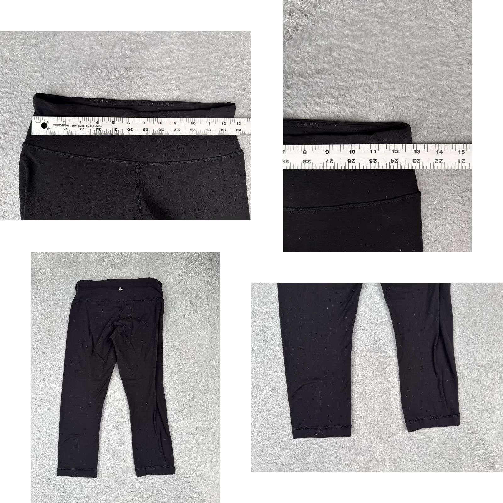Lululemon Lululemon Leggings Womens 4 Black Capri Yoga Athletic Gym Workout READ Size 27" / US 4 / IT 40 - 8 Thumbnail