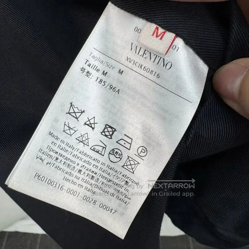 Valentino Valentino Embroidered Black Cotton Jacket for Men . Size US M / EU 48-50 / 2 - 6 Thumbnail