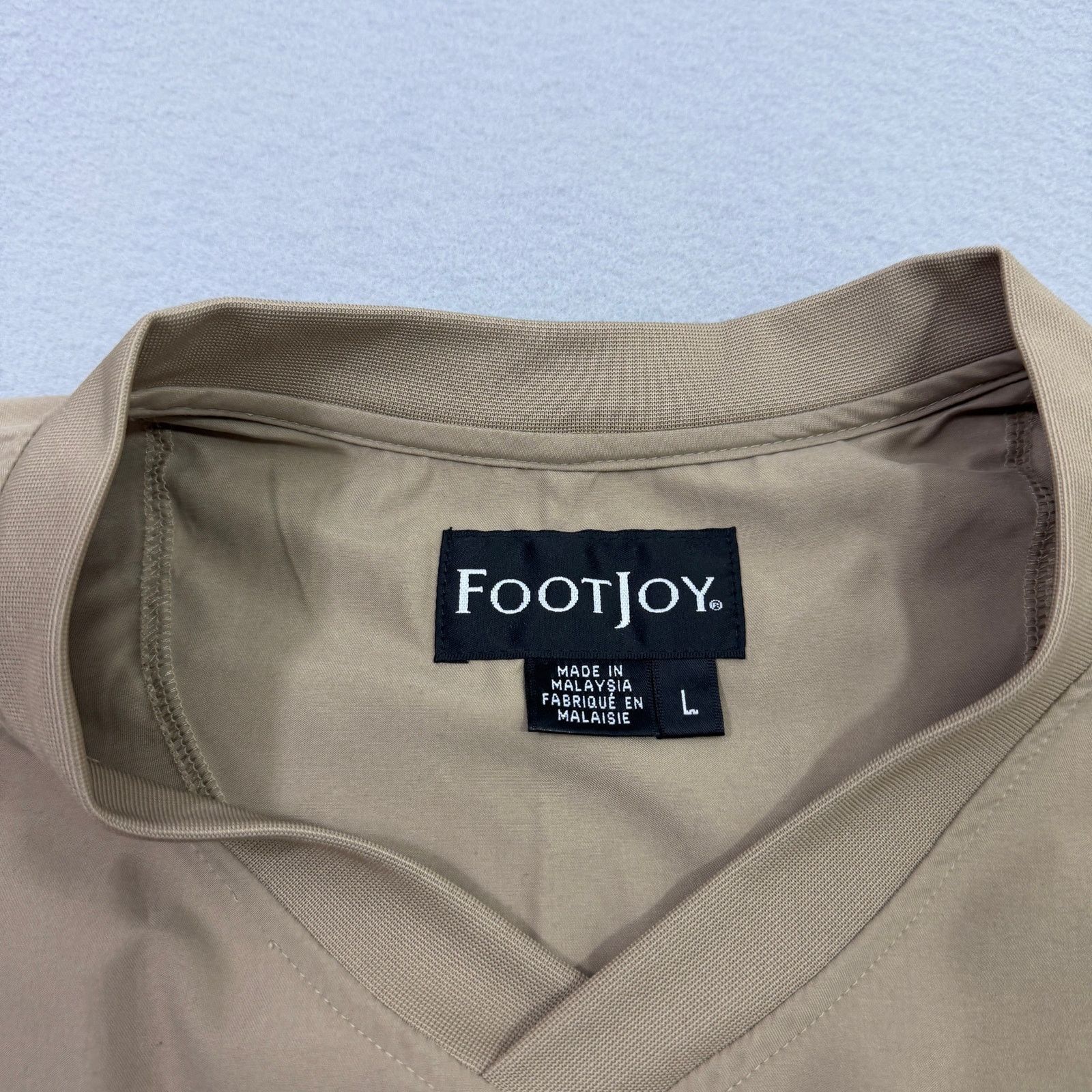 Footjoy Footjoy Windbreaker Jacket Men's Large Tan Golf Golfing Size US L / EU 52-54 / 3 - 4 Thumbnail