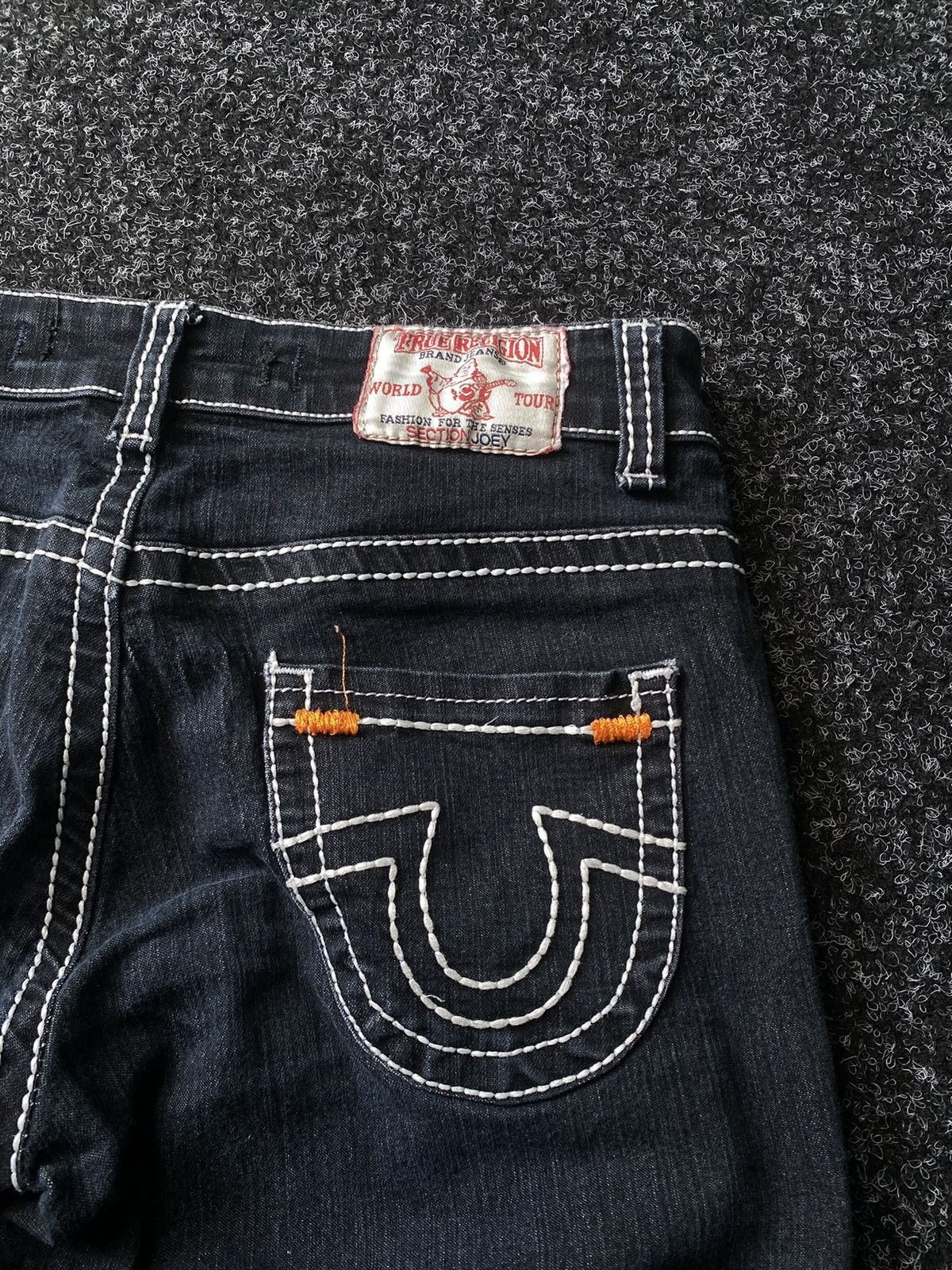 True Religion Vintage Flare True Religion Wide Leg Faded Wash Denim Size 29" - 14 Thumbnail