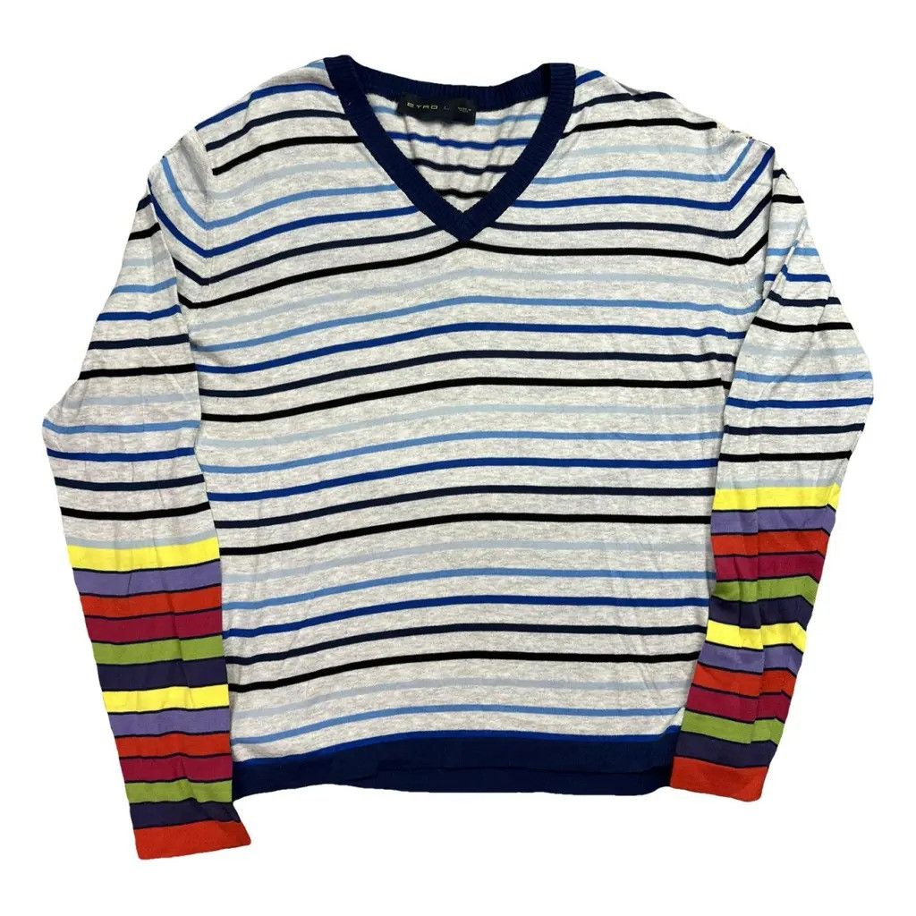 Etro Jumper Striped Multicolour Size L