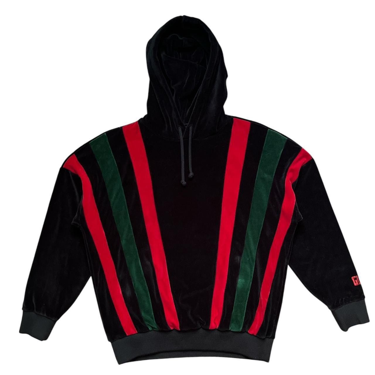 Gucci 2020 gucci striped velour hoodie Size US S / EU 44-46 / 1 - 1 Thumbnail
