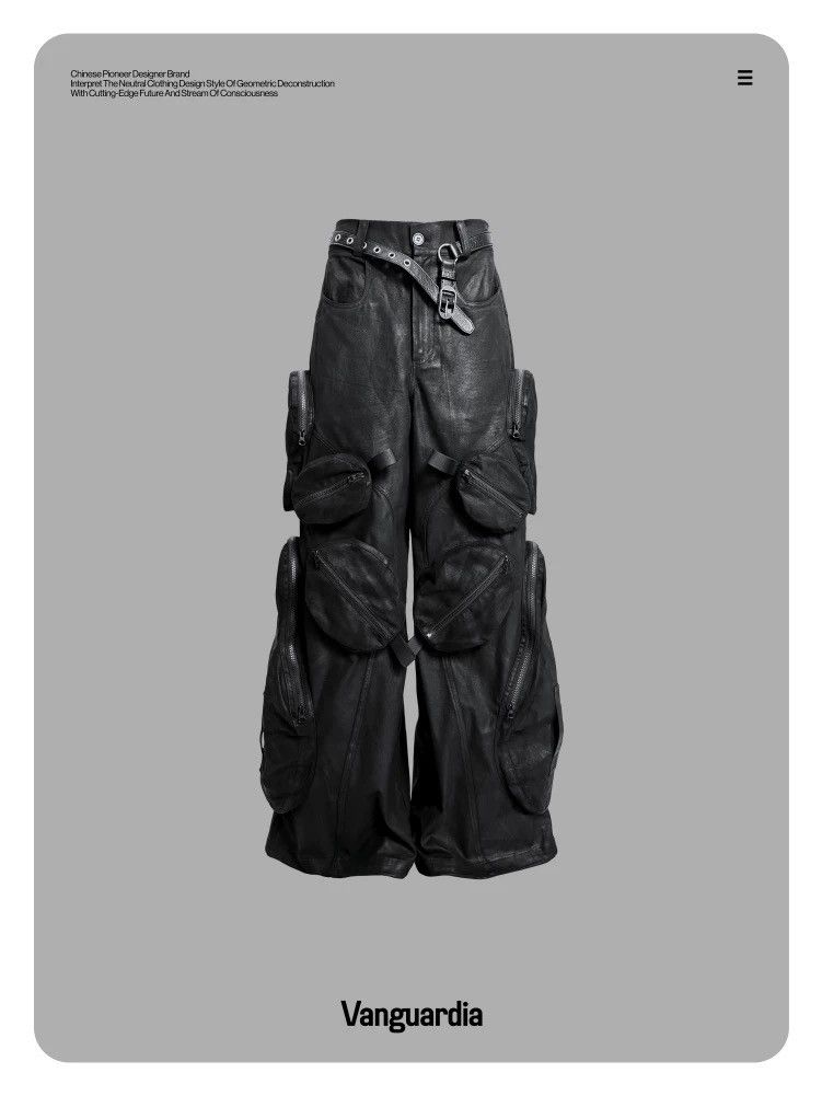 Other Vanguardia avant-garde dark waxed-black wide/loose multi Size US 32 / EU 48 - 1 Thumbnail
