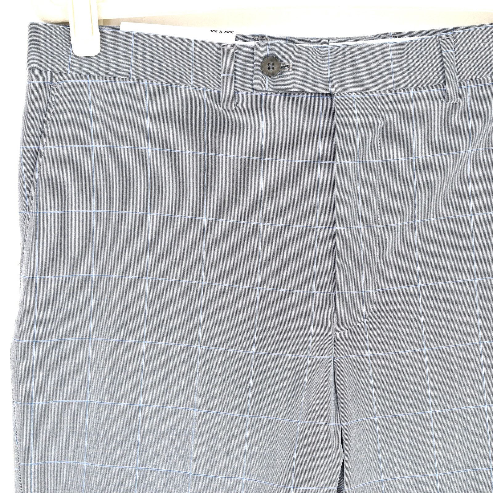 DKNY DKNY Men's Light Grey Plaid Suit Dress Pants Size 30Wx32L Size US 30 / EU 46 - 4 Thumbnail