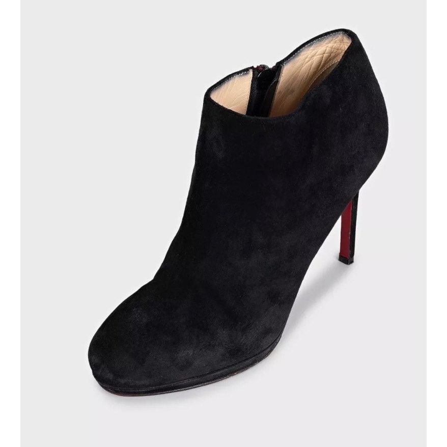 Christian Louboutin Christian Louboutin Black Suede Ankle Boots Size 38 Size US 7 / IT 37 - 3 Thumbnail