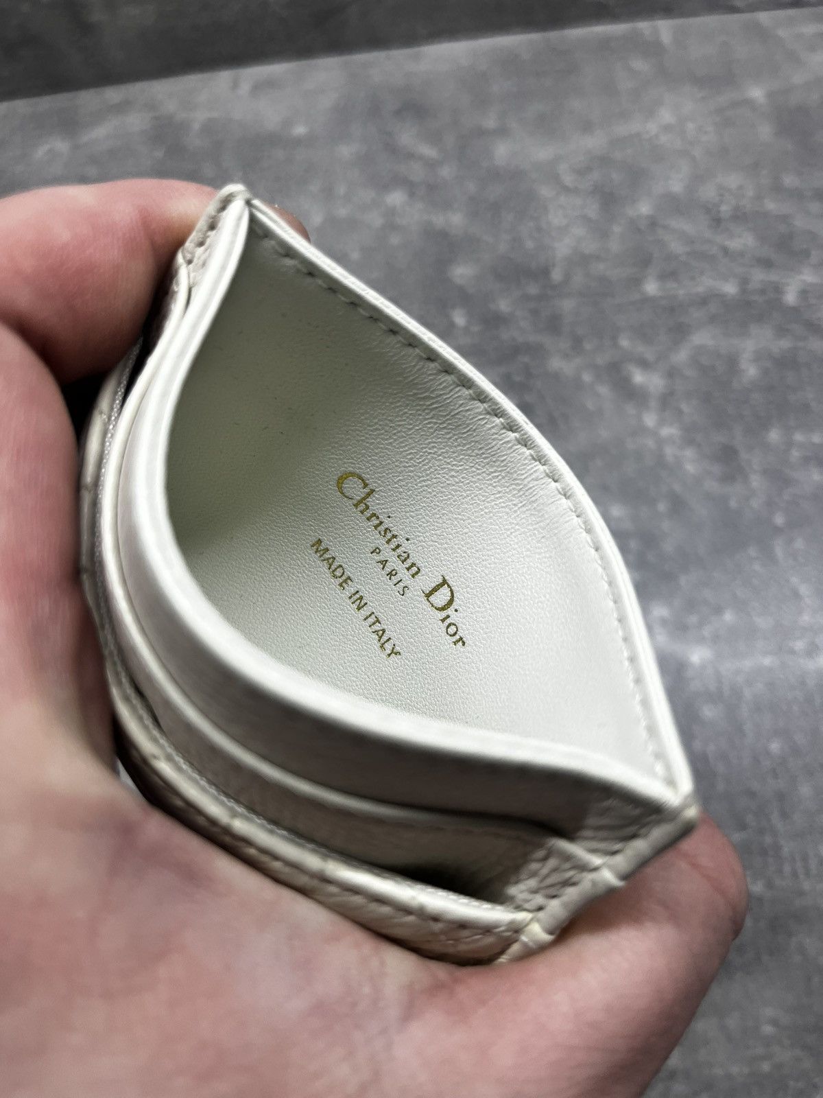 Christian Dior Monsieur Dior Lady Dior leather card wallet Very good condition Size ONE SIZE - 3 Thumbnail