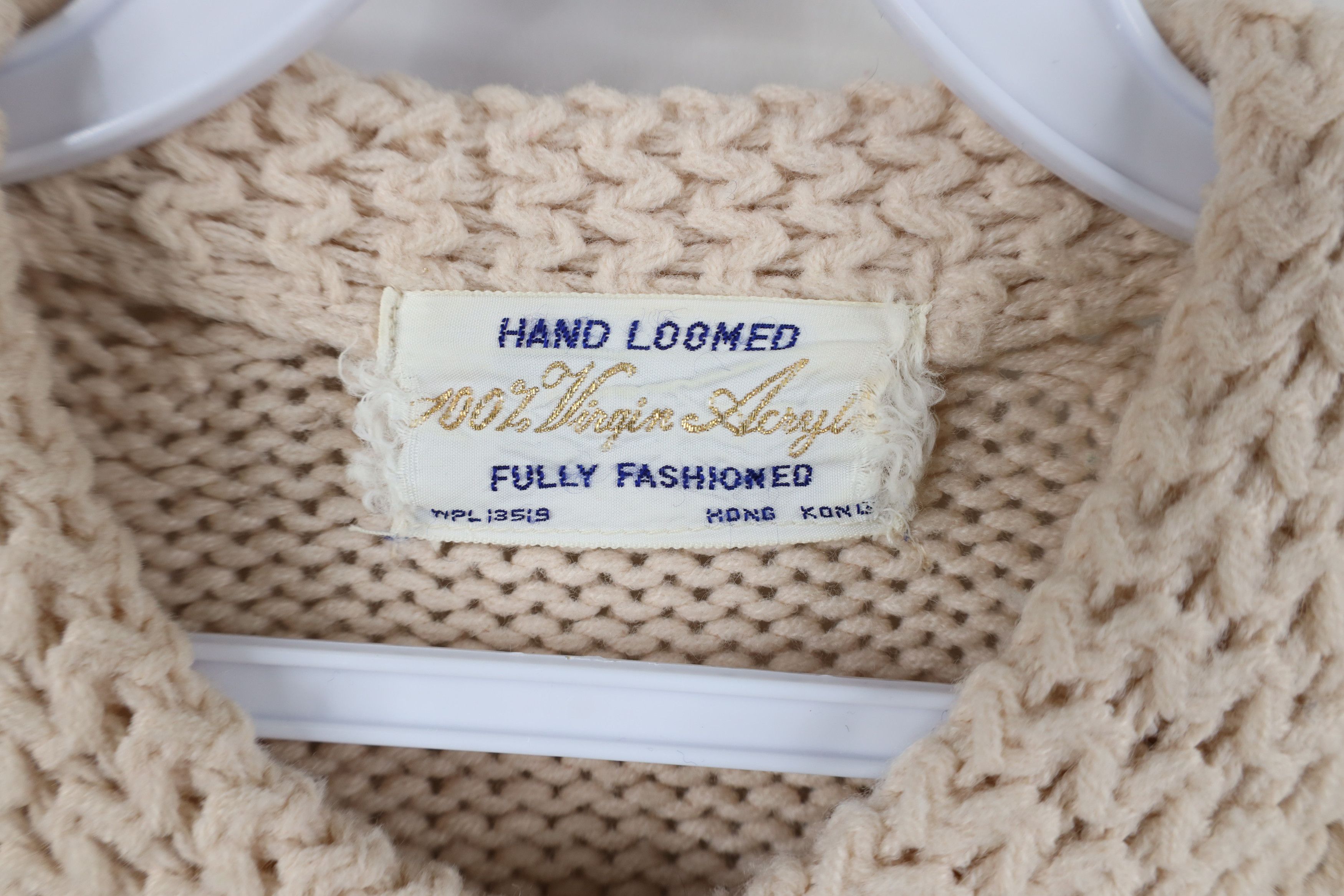 Vintage Vintage 50s 60s Streetwear Loomed Chunky Cardigan Sweater Size S / US 4 / IT 40 - 8 Thumbnail