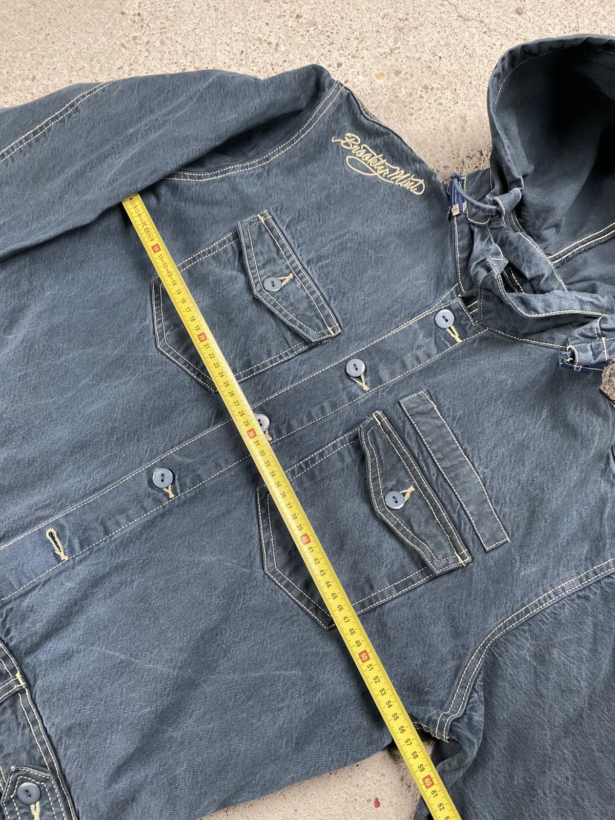 Brooklyn Mint Brooklyn mint jumpsuit denim jeans biggie hip hop navy Size US 38 / EU 54 - 17 Thumbnail