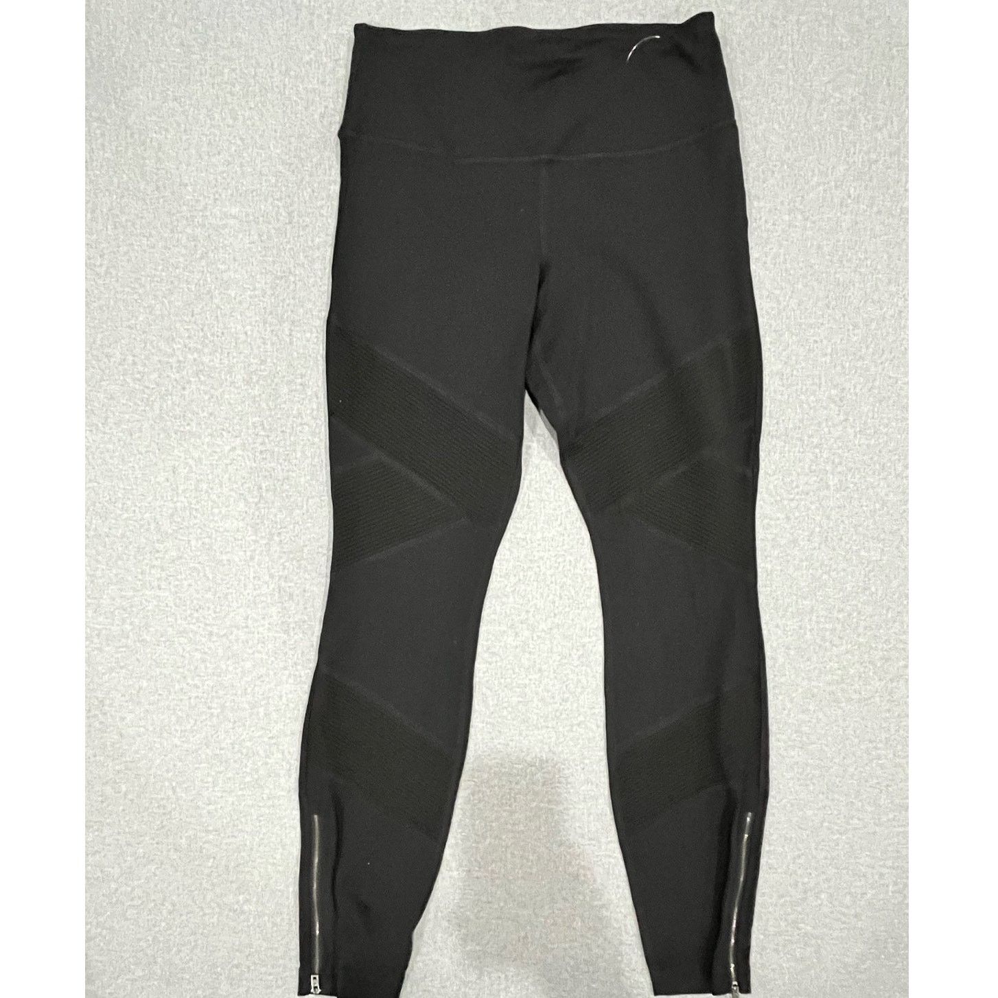 Athleta ATHLETA Black Leggings with Side Zippers, Women's Medium Size 30" / US 8 / IT 44 - 1 Thumbnail