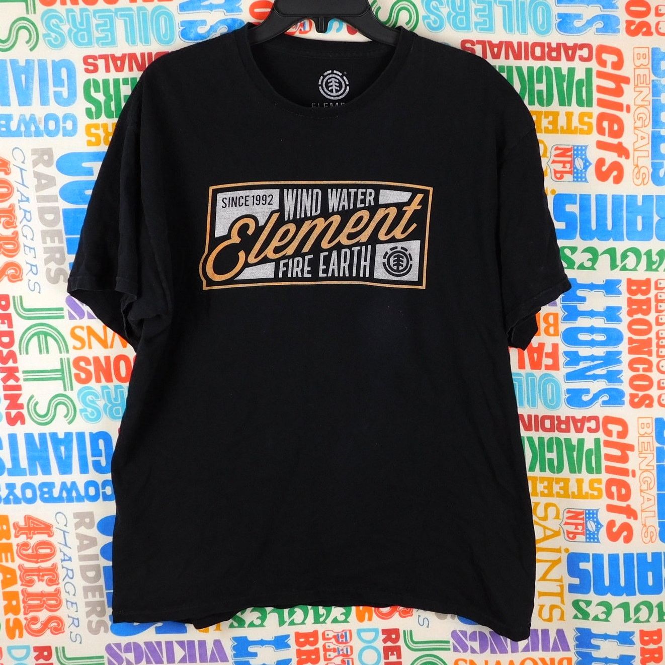 Element Element Skateboards T Shirt Size L Black Script Logo Size US L / EU 52-54 / 3 - 1 Thumbnail