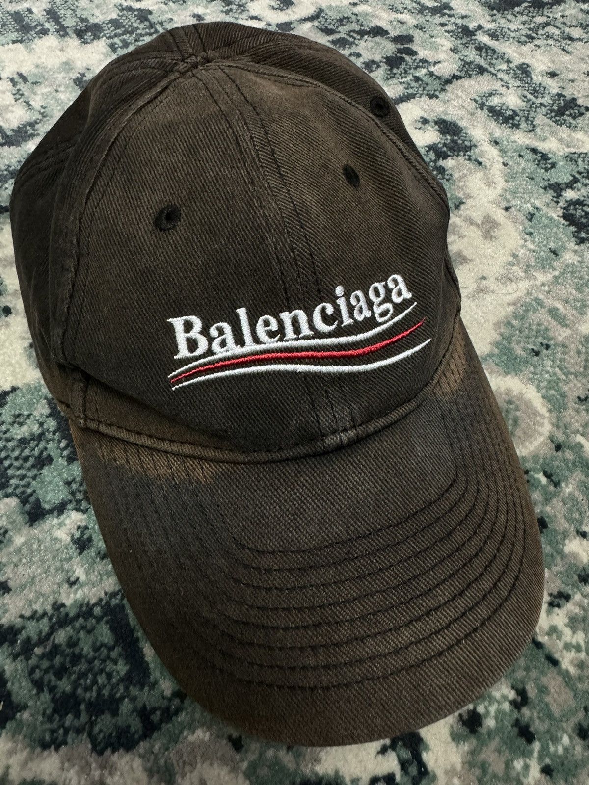 Balenciaga BALENCIAGA FW2017 DISTRESSED DESTROYED LOOK CAP Size ONE SIZE - 5 Thumbnail