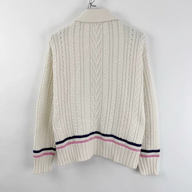 Chanel Chanel Beige striped color block enamel buckle knitted card Size XXS / US 00 / IT 34 - 3 Thumbnail