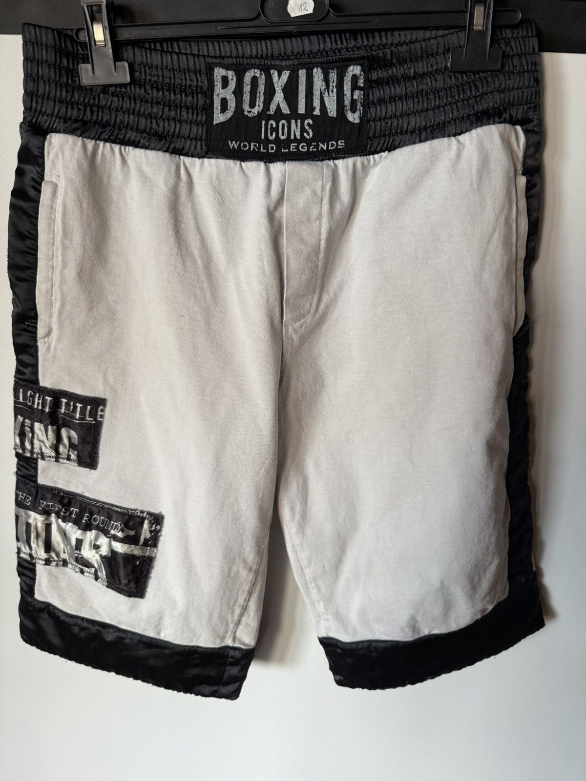 Dolce & Gabbana Dolce & Gabbana White & Black Boxing Shorts Size US 36 / EU 52 - 1 Thumbnail