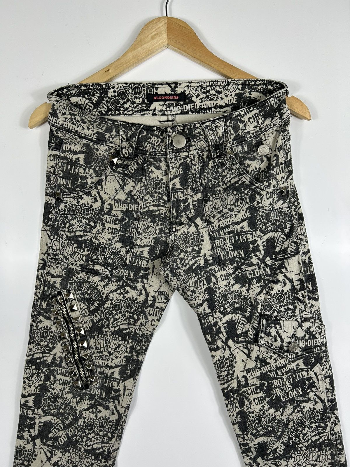 If Six Was Nine ⚡️Vintage Algonquins Skinny Punk Style Denim Size US 31 - 4 Thumbnail
