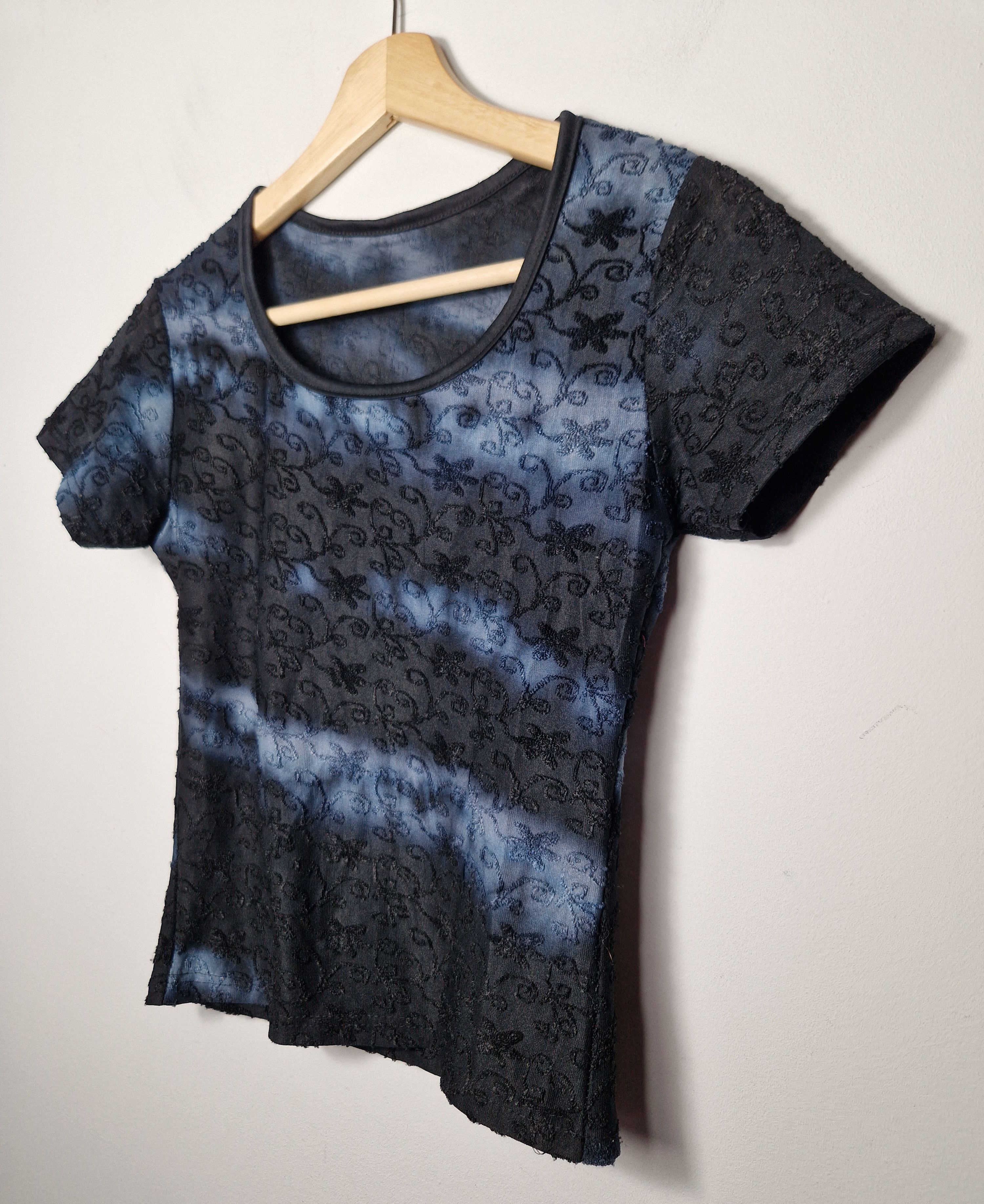 If Six Was Nine × Japanese Brand vintage floral mesh top Size M / US 6-8 / IT 42-44 - 2 Thumbnail