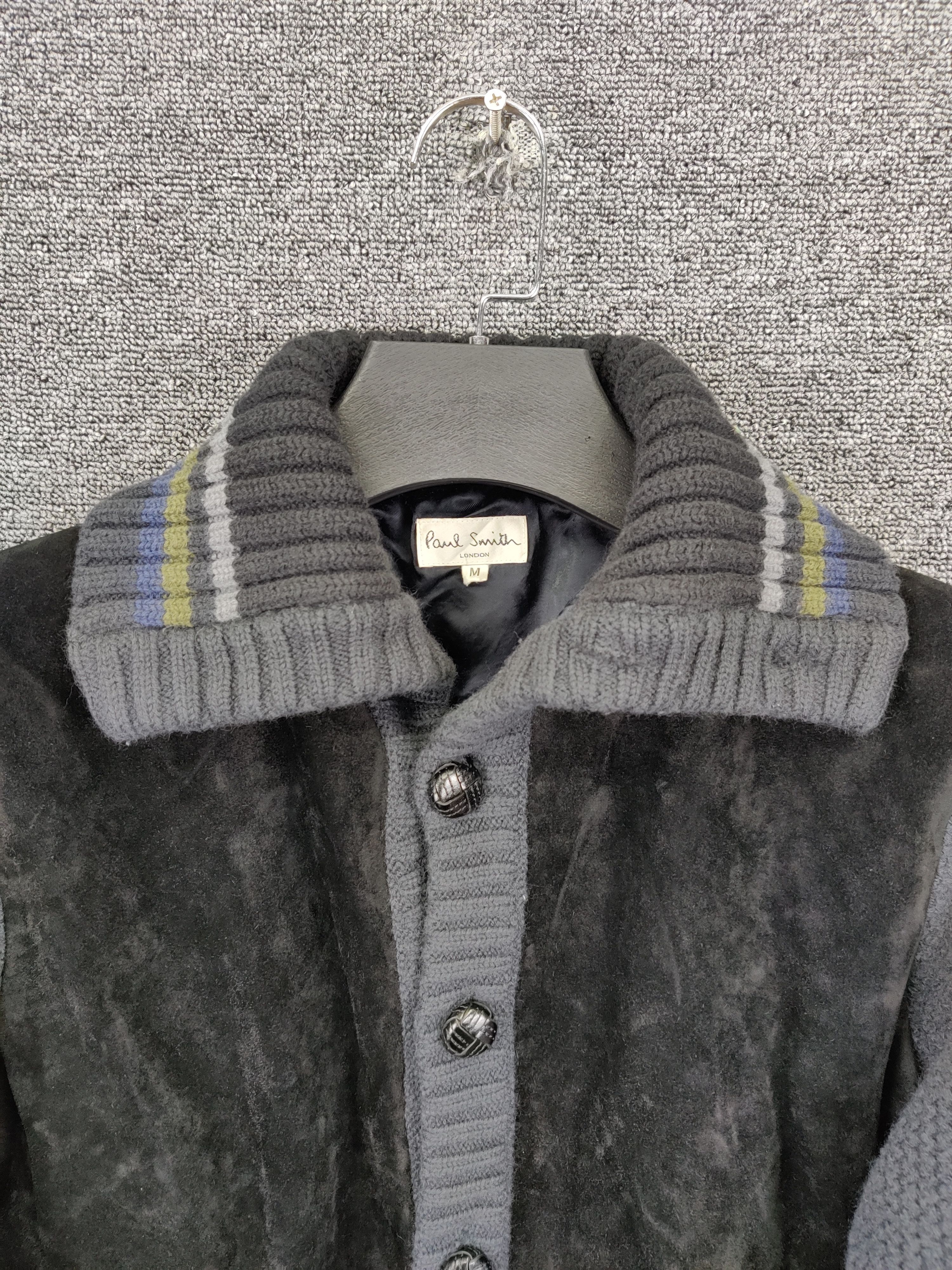 Paul Smith Paul Smith Cowhide Leather Suede Knit Jacket Size US M / EU 48-50 / 2 - 2 Thumbnail