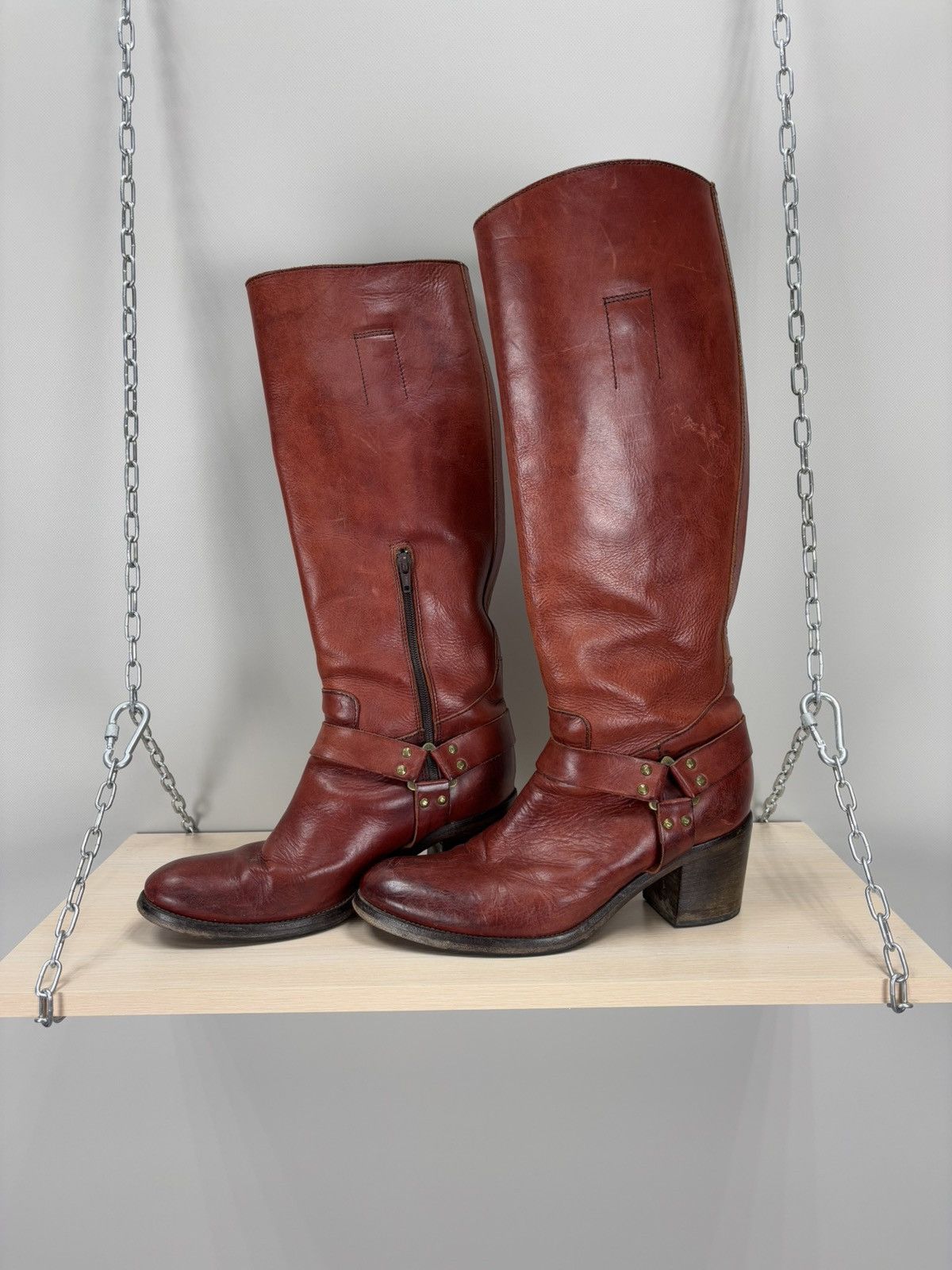 Leather × MoMA Womens boots MOMA Size 40 Color Red Size US 10 / IT 40 - 8 Thumbnail