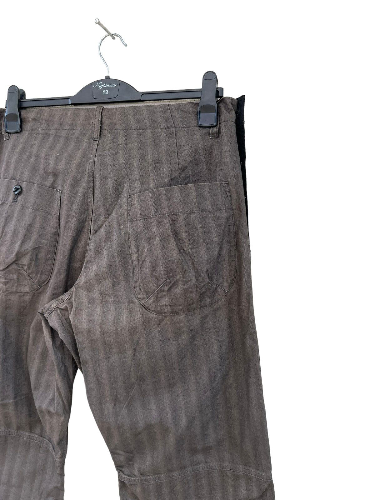 PPFM Vintage PPFM Loose Wide Leg HBT Striped Trouser Pant Size US 32 / EU 48 - 17 Thumbnail
