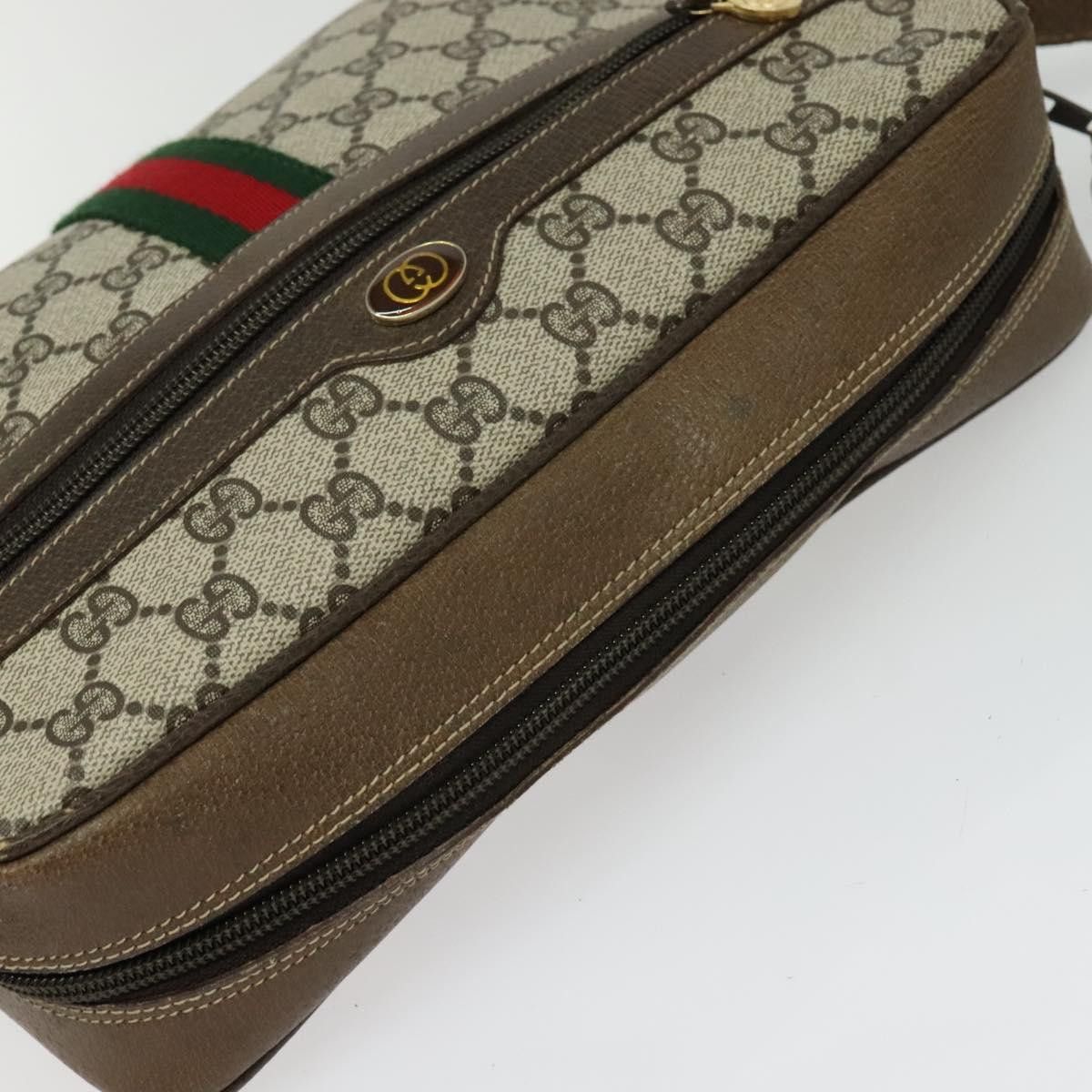 Gucci GUCCI GG Supreme Web Sherry Line Shoulder Bag Pvc Beige Size ONE SIZE - 6 Thumbnail