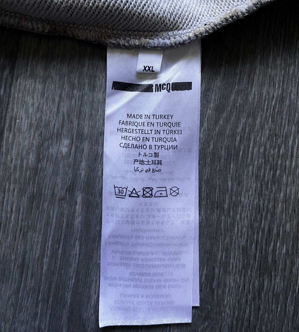McQ Alexander McQueen McQueen Grey Printed Sweatshirt Fear Nothing Melody of Fear Size US XXL / EU 58 / 5 - 12 Thumbnail