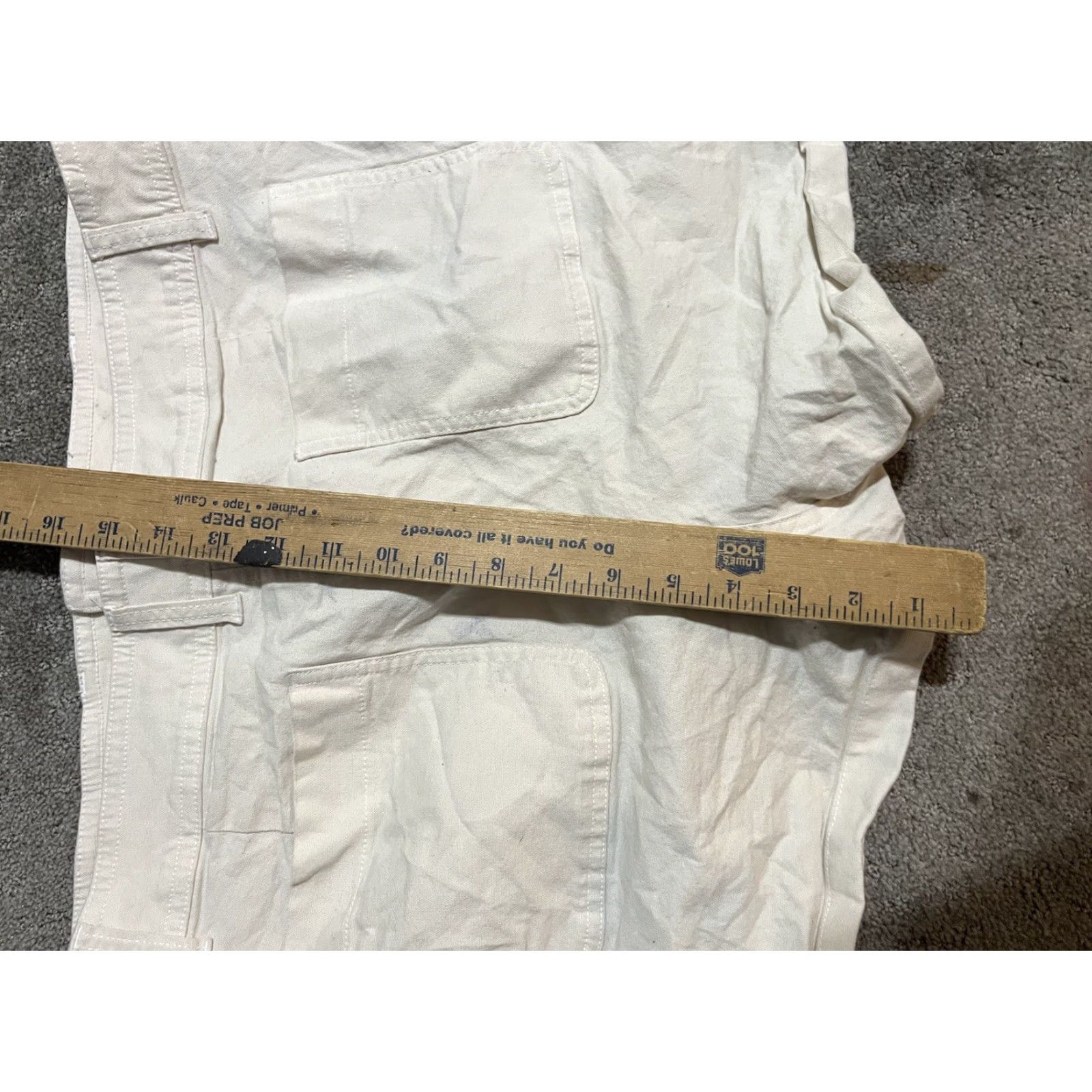 Vintage A New Day Shorts Womens Size 18 3.5" Inseam Ivory Pockets Casual Stretch Everyday Flat Front Size 40" / US 18 - 4 Thumbnail