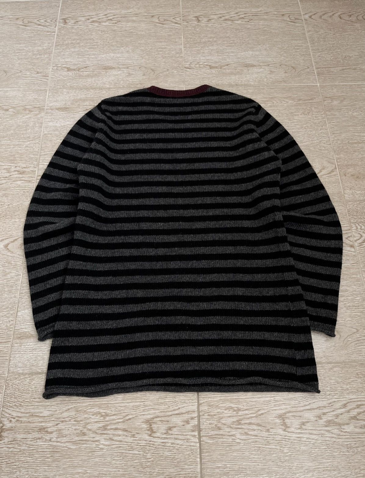 Gudrun Sjoden Gudrun Sjoden Striped Multicolor Wool Oversize Knit Sweater Size S / US 4 / IT 40 - 9 Thumbnail