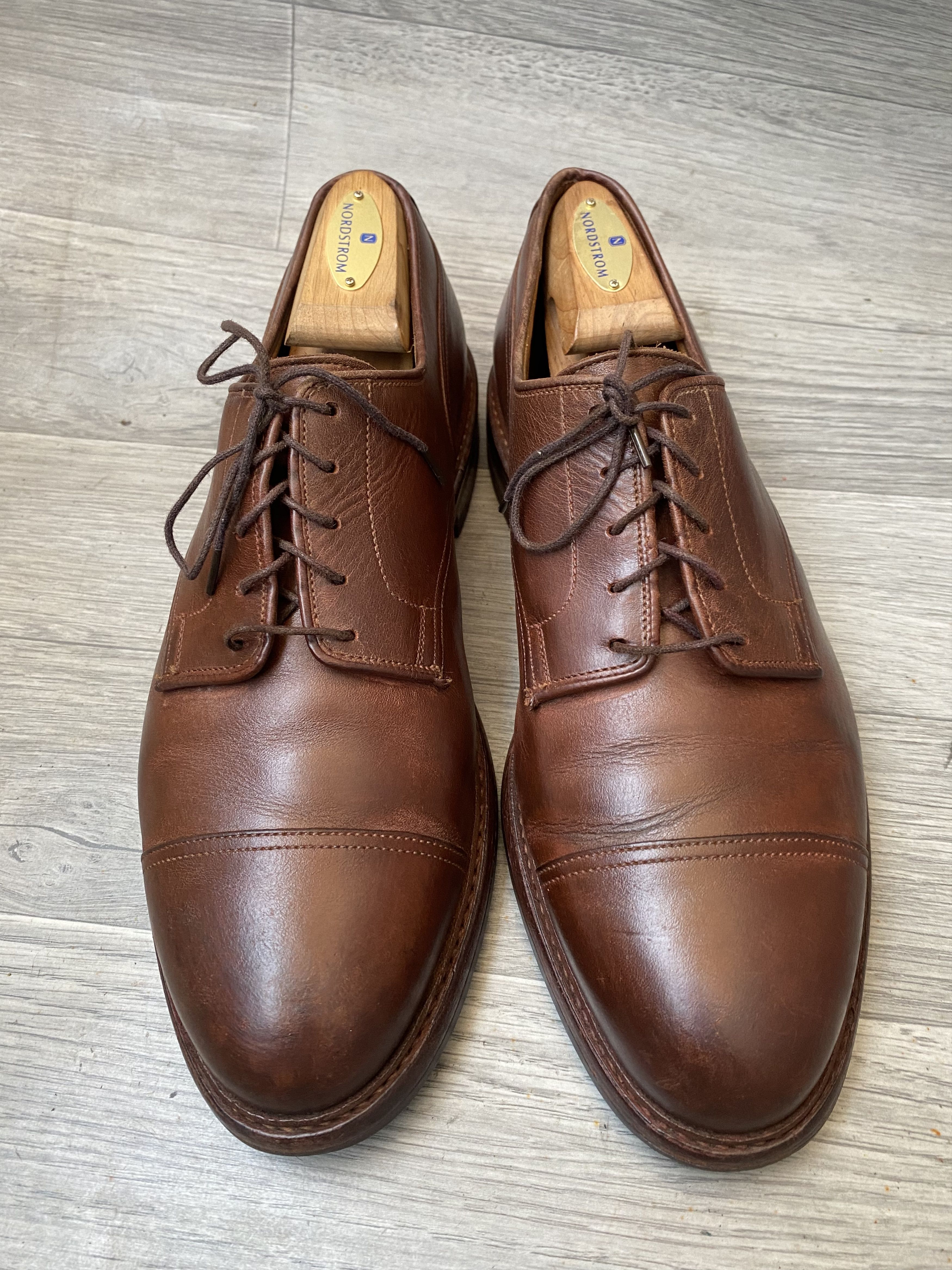 Crockett & Jones Crockett and jones cap toe leather oxford sz uk 8.5 Size US 9.5 / EU 42-43 - 6 Thumbnail