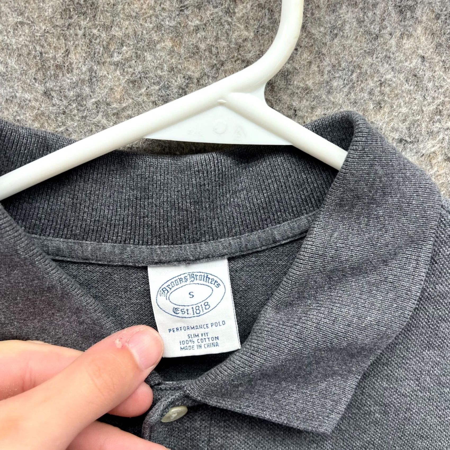 Brooks Brothers Brooks Brothers Polo Shirt Men Small Heather Gray Performance Slim Fit Preppy Shirt Polo Slimming Casual Boysx Size US S / EU 44-46 / 1 - 6 Thumbnail