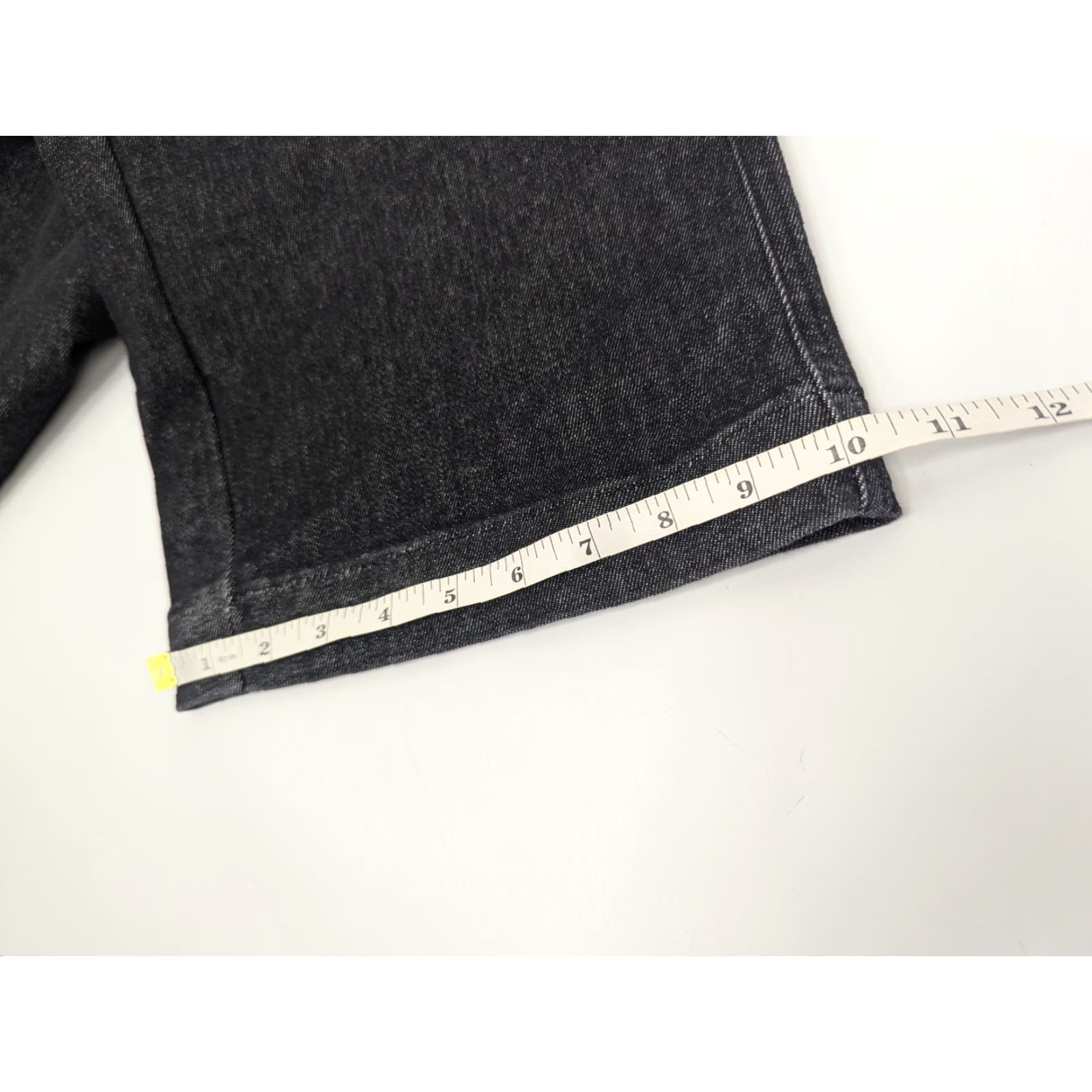 Spanx SPANX Jeans Women's Medium Charcoal Wide-Leg Pull-On High Rise Stretch 20521Q Denim Black Size 32" / US 10 / IT 46 - 7 Thumbnail