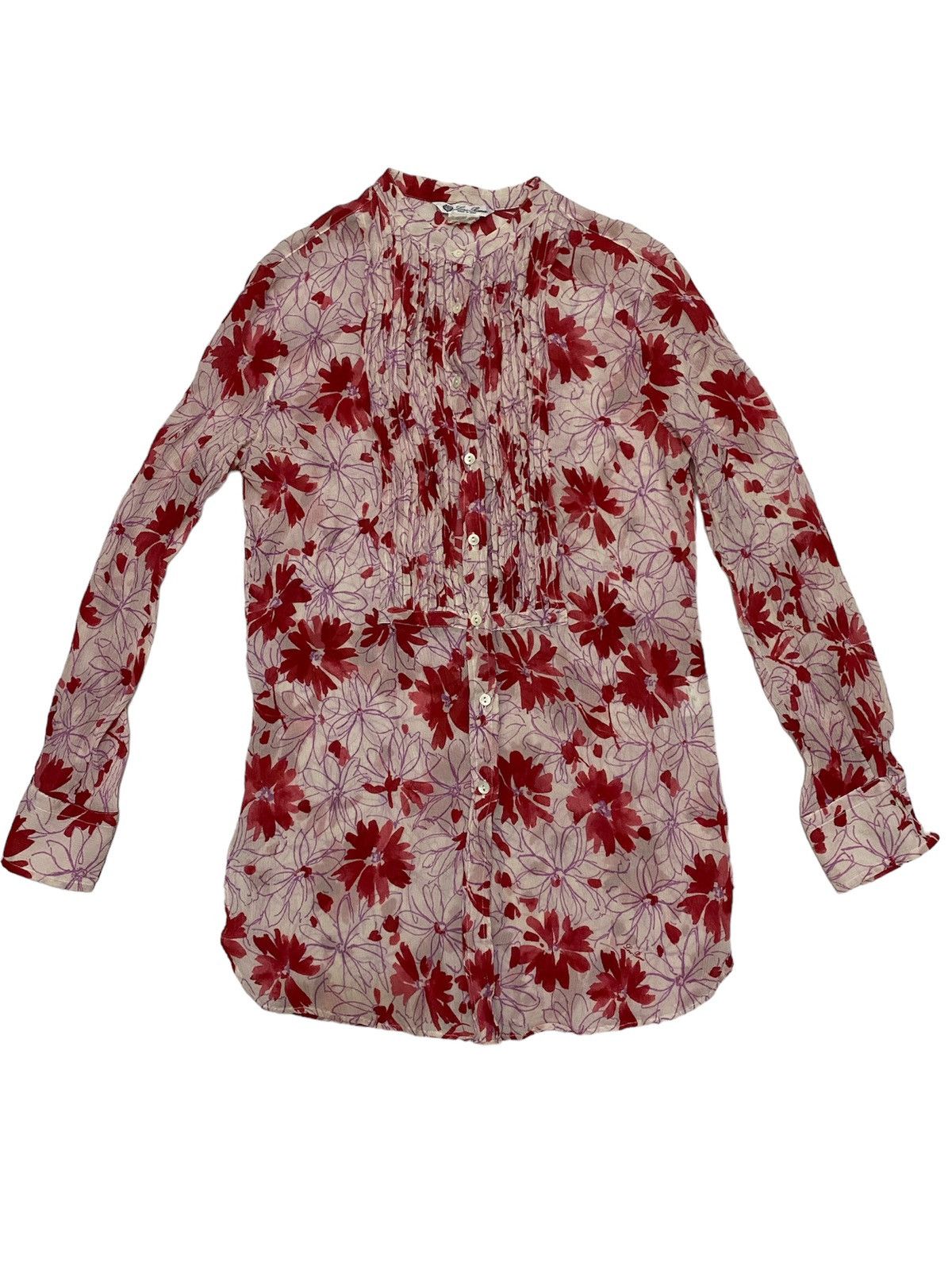 Loro Piana 🔥🔥💰💰Loro Piana red floral pleated Size M / US 6-8 / IT 42-44 - 1 Thumbnail