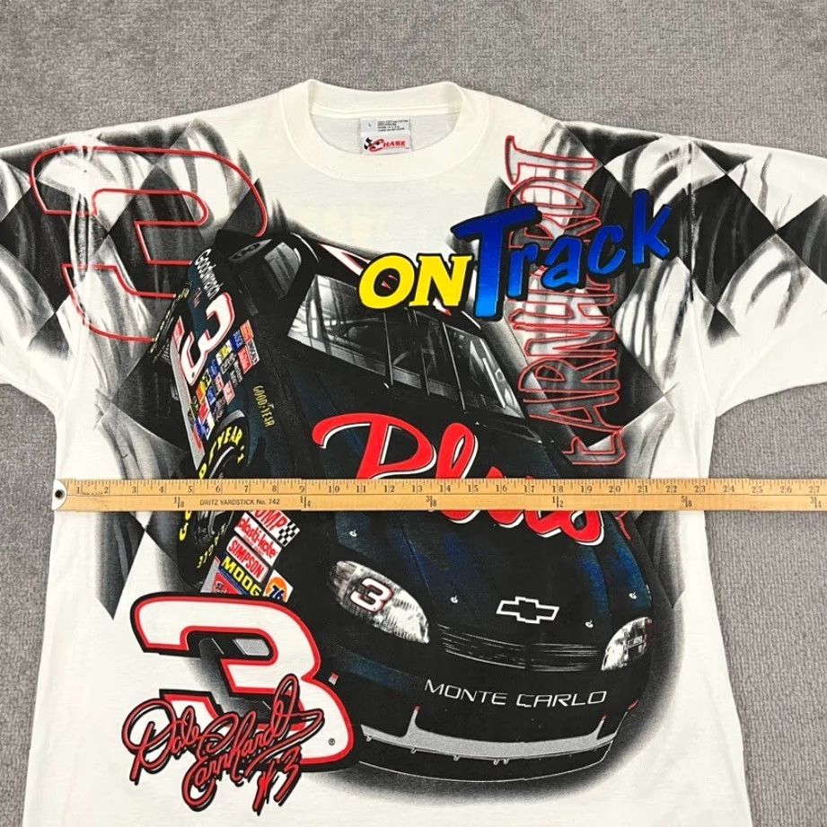 Chase Authentics VINTAGE Chase Authentics NASCAR T-Shirt Men Large White 90s Retro Monte Carlo Graphic Size US L / EU 52-54 / 3 - 6 Thumbnail
