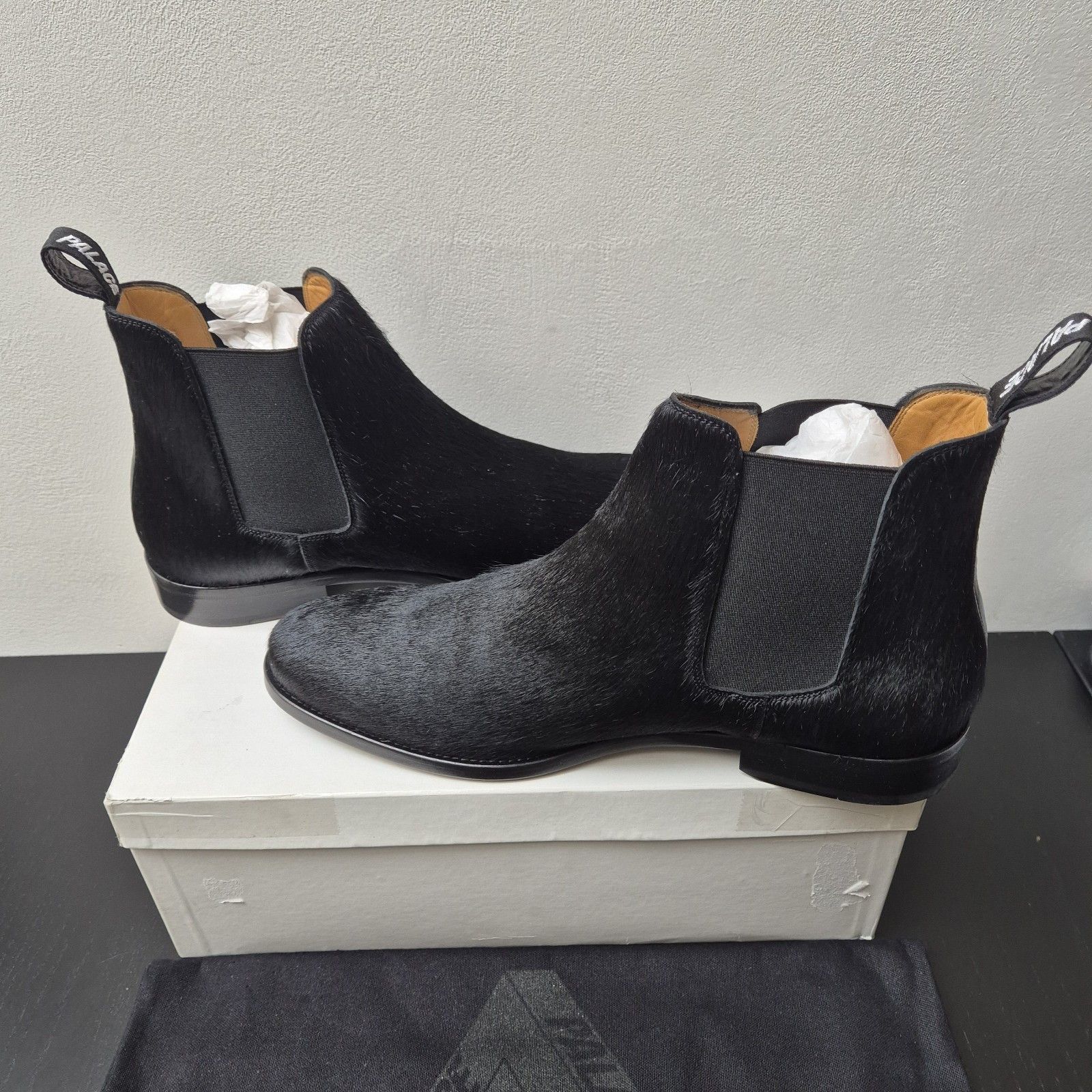 Palace Palace Pony Hair Chelsea Boot Black Brand New UK10 FW19 Size US 10.5 / EU 43-44 - 3 Thumbnail